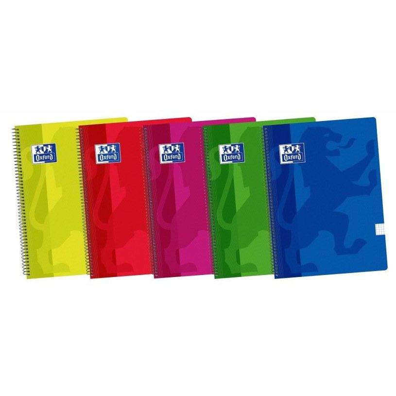 8412771028091-Oxford Classic - Cahier de notes - reliure à spirale - folio - 80 feuilles / 160 pages - blanc - petits carreaux - disponible en diff-P_616974_1-0