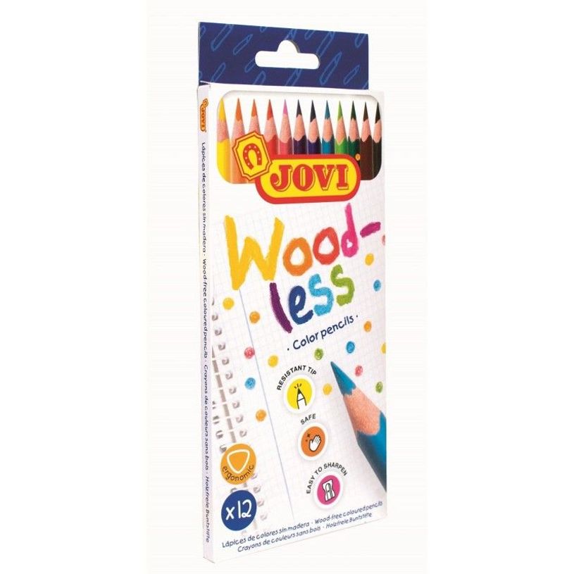 8412027031851-JOVI WOODLESS - Crayon de couleur - couleurs assorties (pack de 12)-P_617067_1-0