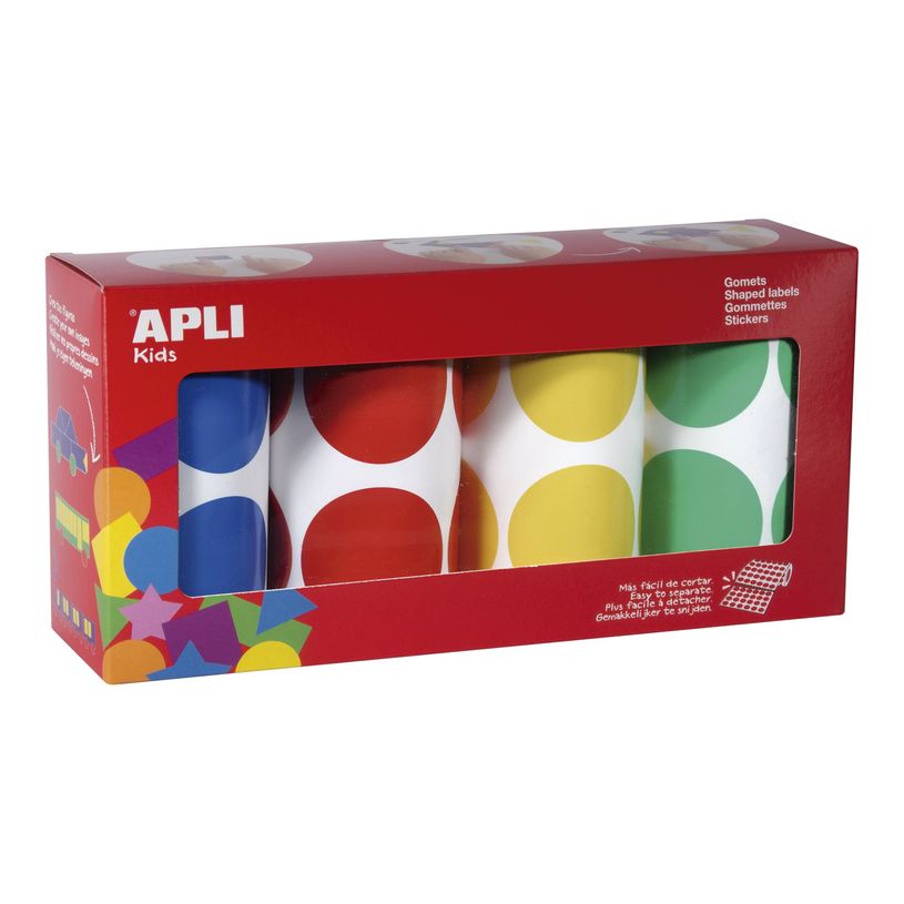 0000006188023-APLI kids - Adhésif décoratif - 1416 pièces - rond - 45 mm-P_618802_1-0