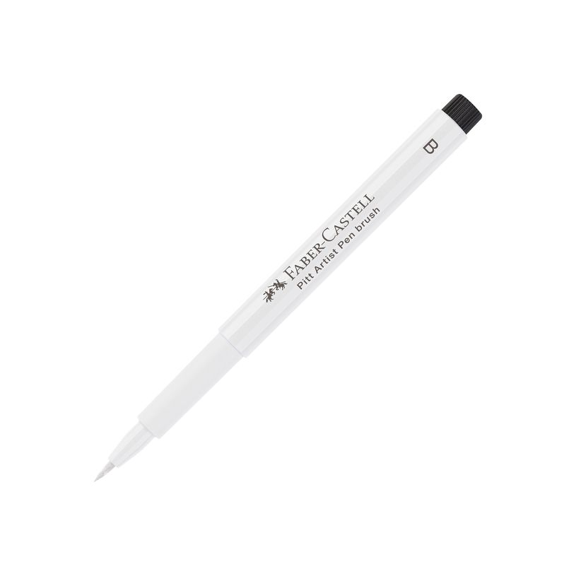 4005401674016-Faber-Castell PITT Artist Pen - Feutre pinceau à pointe souple - permanent - blanc - encre i-P_618817_6-2