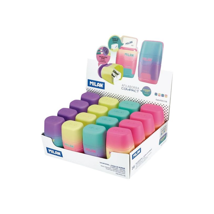 8411574080046-MILAN COMPACT Sunset - gomme avec taille-crayon - disponible en différents coloris -P_619087_5-0