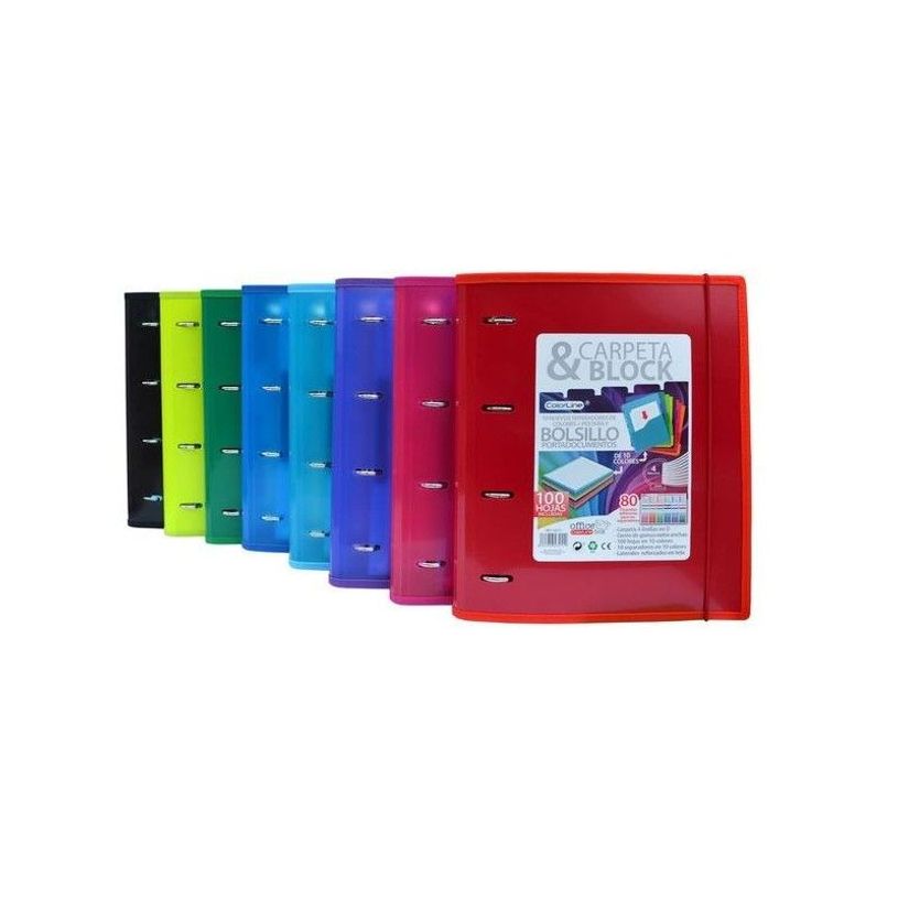 8435258432112-Fraga Import Colorline - Classeur à anneaux - 10 positions - largeur de dos : 40 mm - à onglets - cou-P_620077_4-0