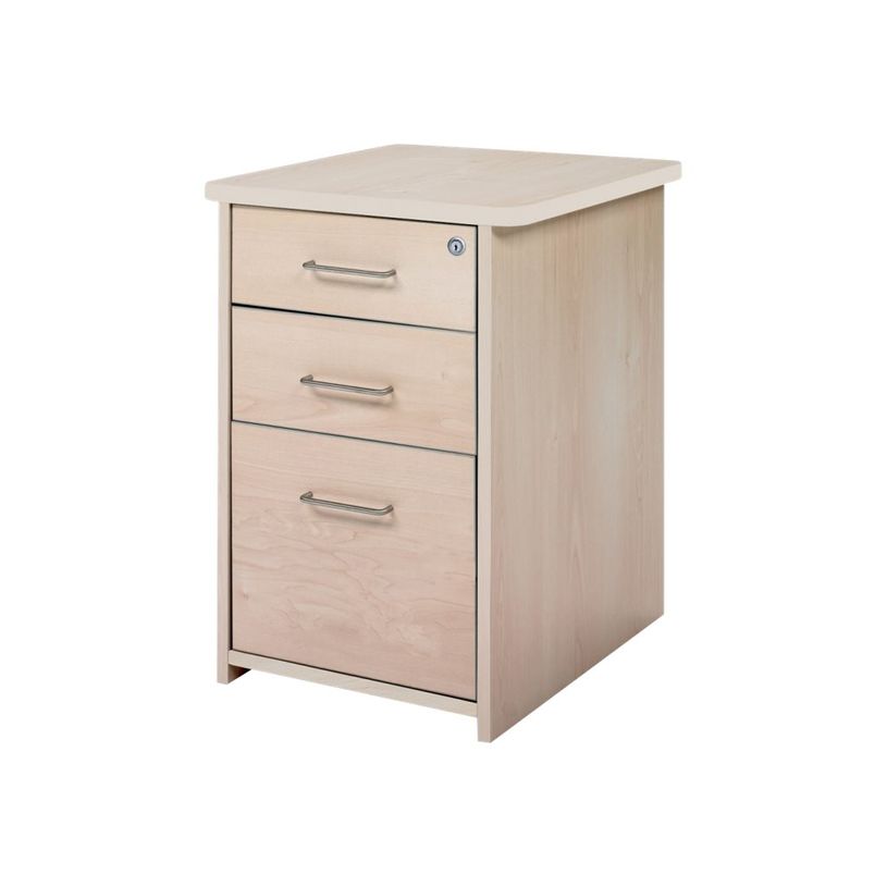 8427951999313-rocada STORE - Socle - 3 tiroirs - mélamine - blanc, aluminium-P_622155_1-0