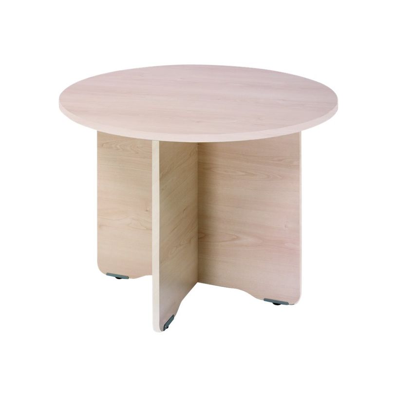 8427951995605-Rocada Meeting - Table - rond - hêtre - aluminium base-P_622304_1-0