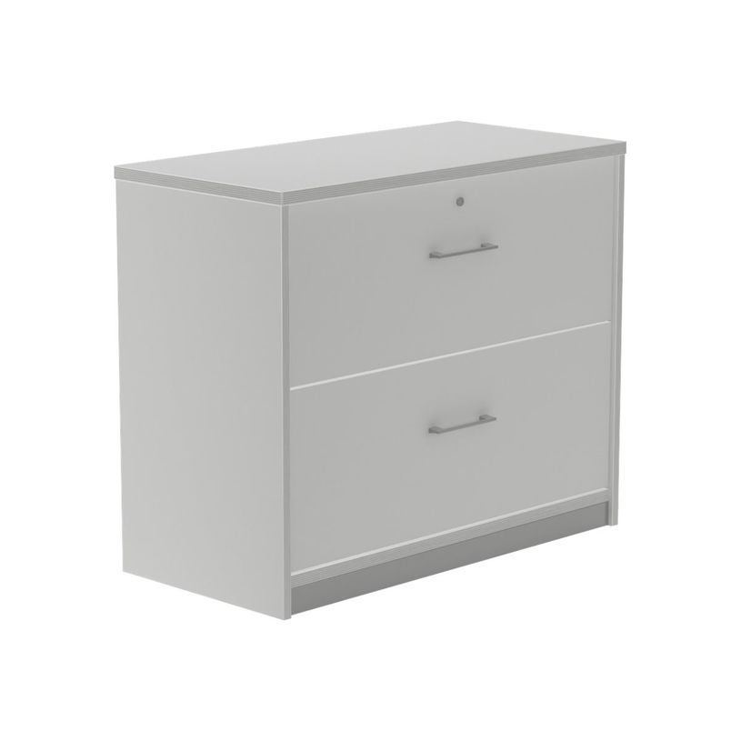 8427951996787-rocada STORE - Armoire à tiroirs - 2 tiroirs - mélamine - gris, aluminium-P_622508_1-0