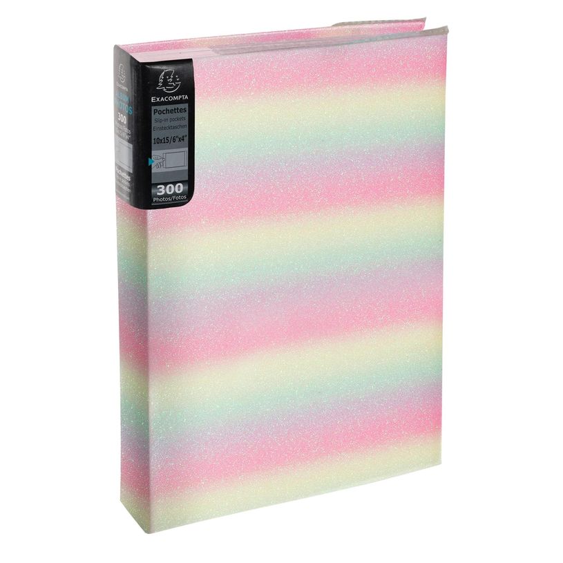 3130630624431-Exacompta - Album photos à pochettes 300 photos 10x15cm Candy--1
