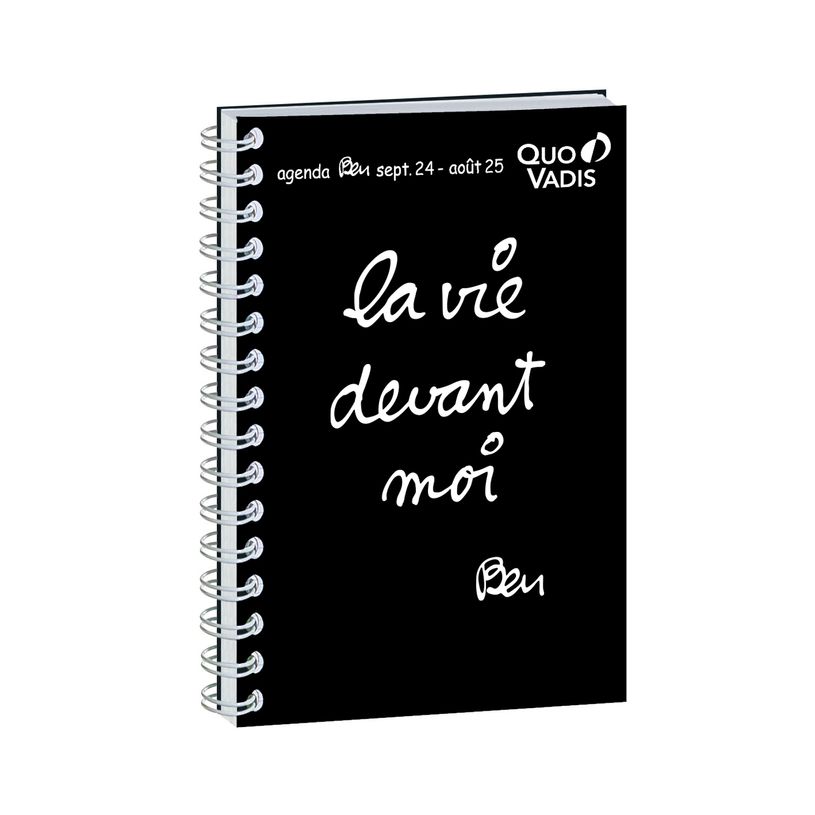 3371010221516-Agenda Ben spiralé - 1 jour par page - 12 x 17 cm - différents modèles disponibles - Quo V-P_637003_2-1