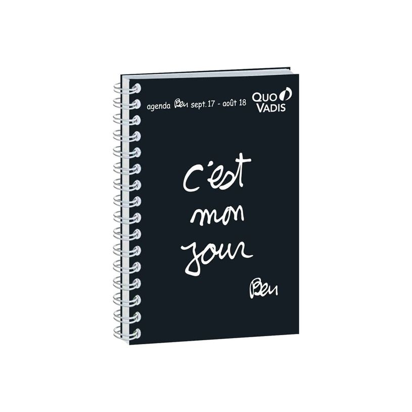 3371010221516-Quo Vadis - Agenda Ben spiralé - 1 jour par page - 12 x 17 cm - différents modèles disponi-P_637003_4-2