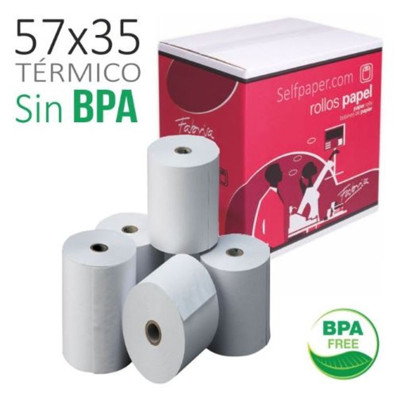 8423614181156-Fabrisa - 10 Rouleaux de papier thermique - Sans BPA - 57x35x12mm-P_648412_2-1