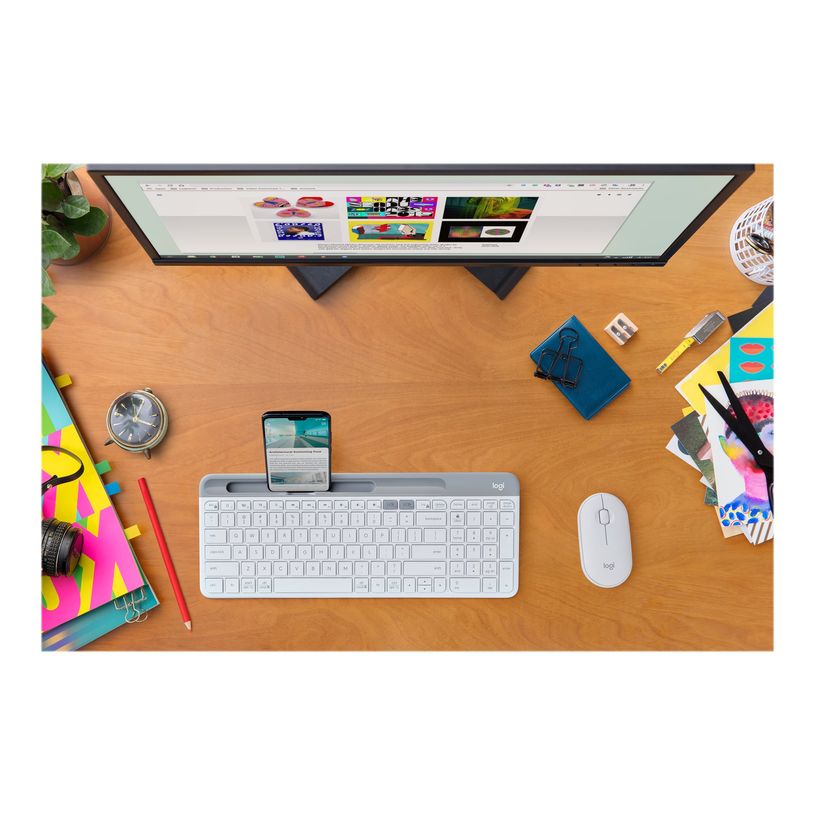 5099206085657-Logitech Pebble M350 - souris sans fil silencieuse - blanc cassé-P_650444_4-9