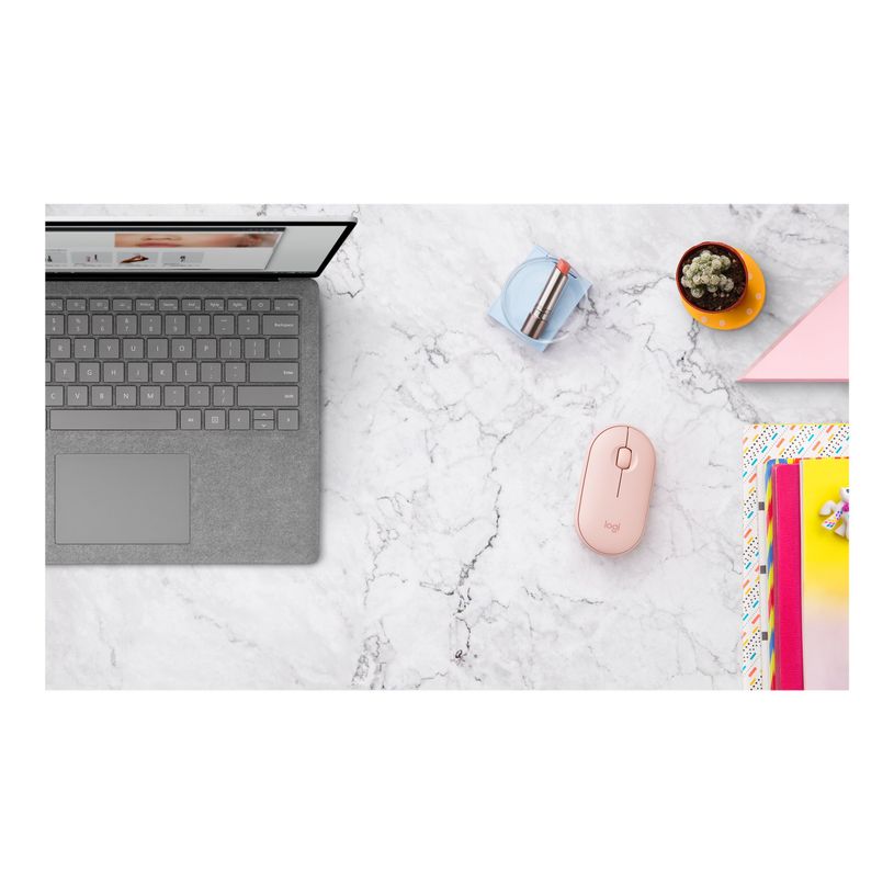 5099206085664-Logitech Pebble M350 - souris sans fil silencieuse - rose-P_650445_1-6