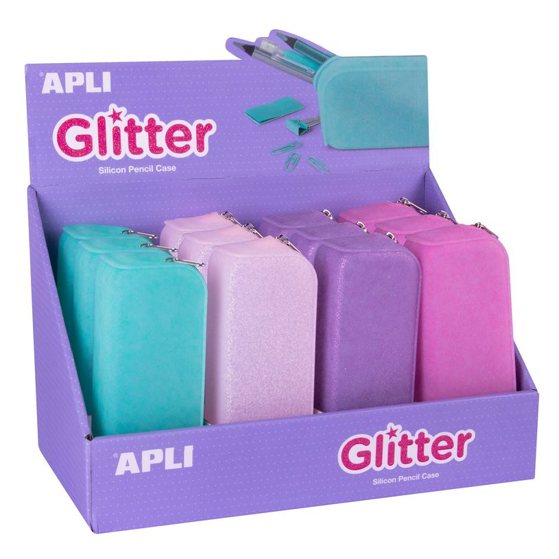 0000006505516-Apli Glitter - Trousse rectangulaire 1 compartiment - silicone - disponible dans différentes-P_650551_2-0