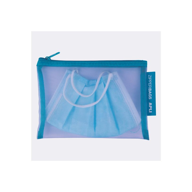 8410782180241-APLI - Pochette - A6 - nylon - gris, noir, vert clair, bleu ciel, Fuchsia-P_650554_3-2