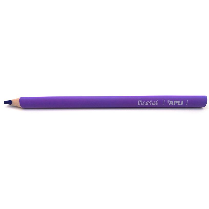8410782180548-Apli Agipa - Crayon de couleur triangulaire Jumbo - violet pastel--0