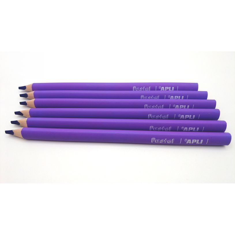 8410782180548-Apli Agipa - Crayon de couleur triangulaire Jumbo - violet pastel--1