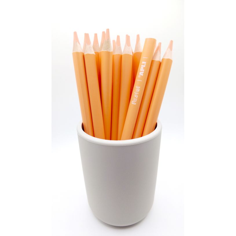 8410782180562-Apli Agipa - Crayon de couleur triangulaire Jumbo - saumon pastel--1