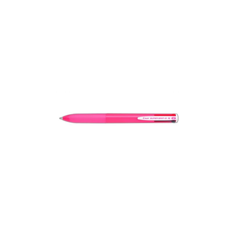 4902505580888-Stylo bille Pilot 4 couleurs corps rose--0