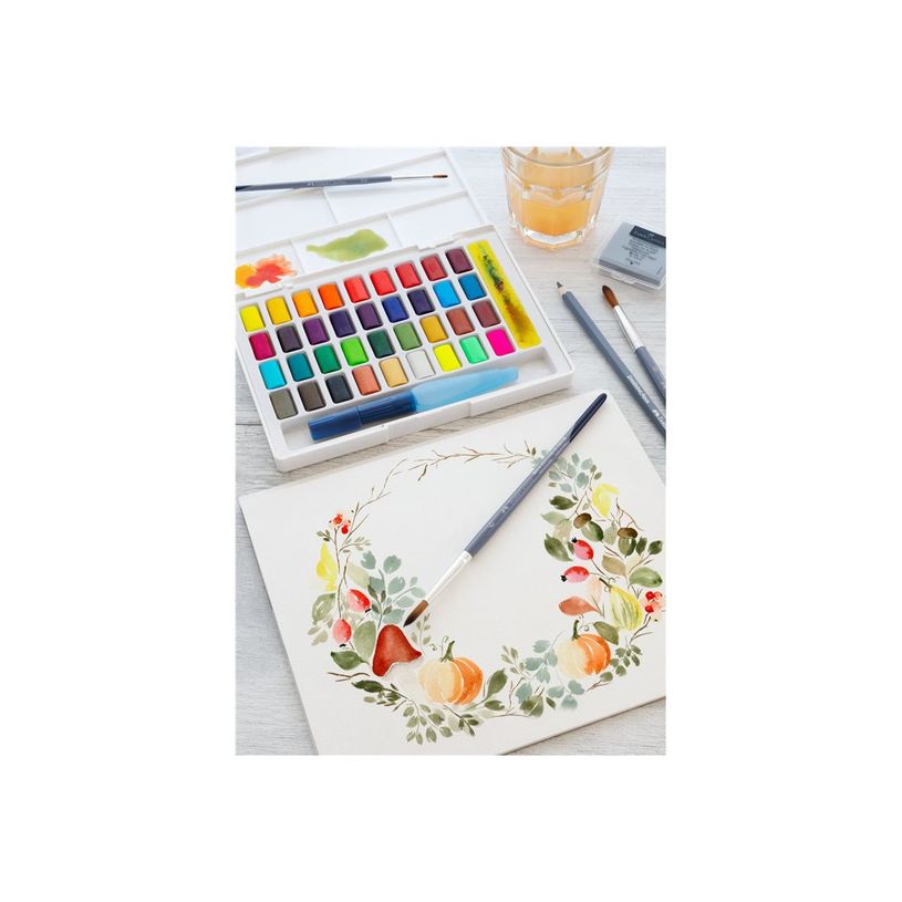 6933256641670-Faber-Castell Creative Studio - 36 demi-godets de peinture aquarellable - couleurs assorties-P_651822_6-4