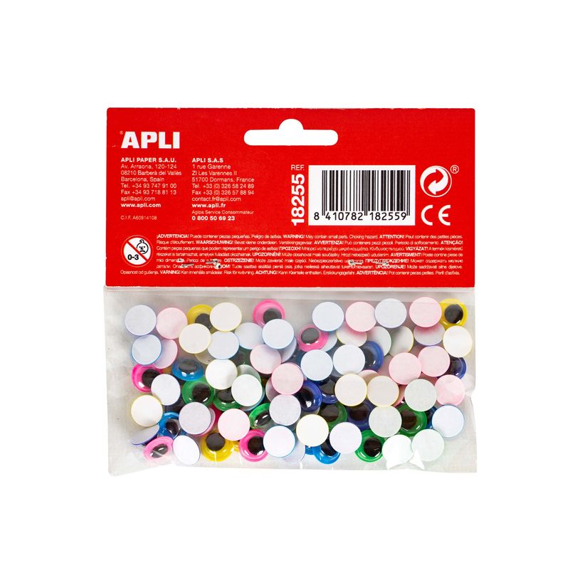 8410782182559-APLI kids Diy - Jeu d'adhésifs de décoration - 100 pièces - yeux mobiles - 10 mm diameter - jaune, bleu, Fuchs-P_665282_1-1