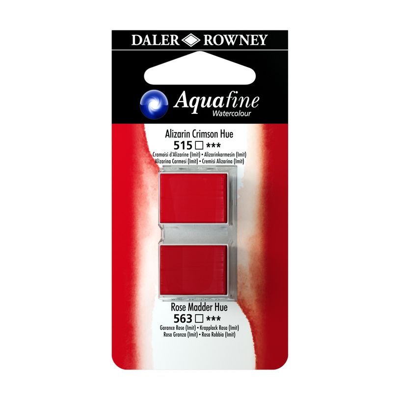 5011386117935-Daler-Rowney Aquafine - Ensemble de peinture - 2 parties - aquarelle - 2 couleurs - teinte cramoisie alizarine, teinte -P_669644_1-0
