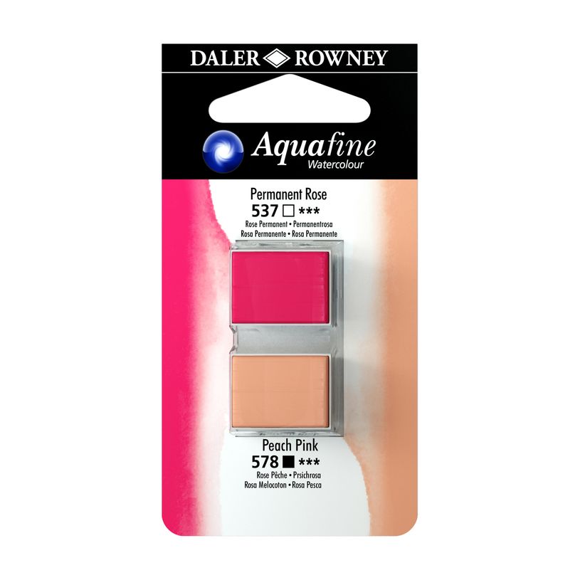 5011386117942-Daler-Rowney Aquafine - Ensemble de peinture - 2 parties - aquarelle - 2 couleurs - rose permanent,-P_669645_1-0