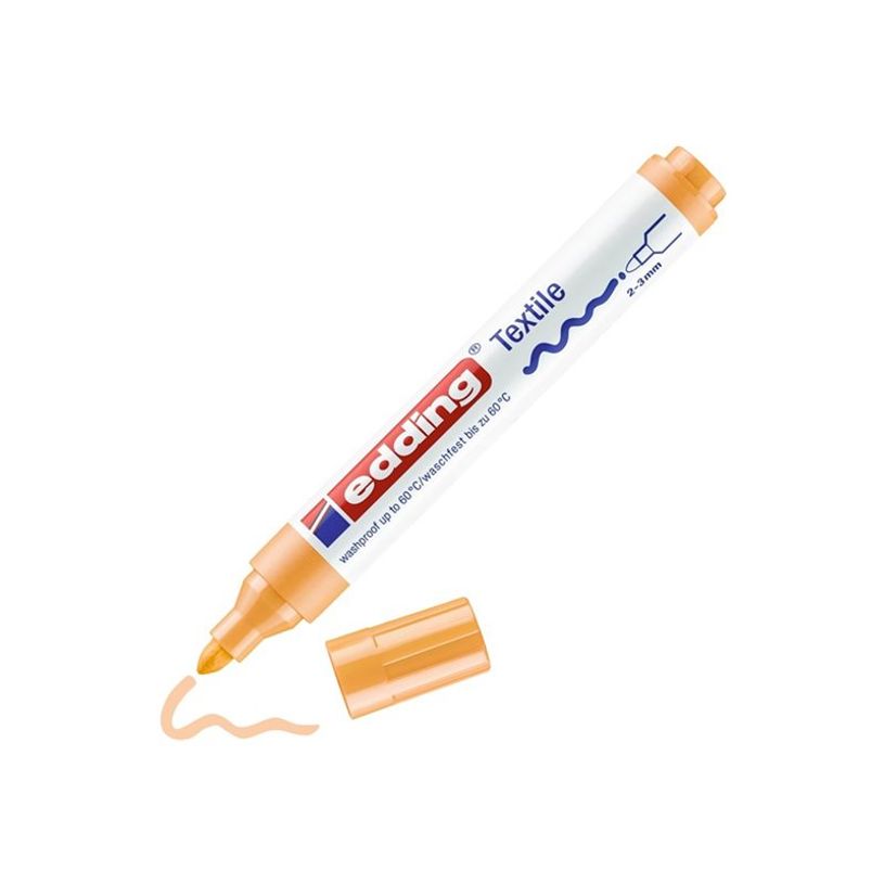 4004764107735-edding 4500 - Marqueur - permanent - pour textile - orange clair - encre pigmentée à base d-P_669755_1-0