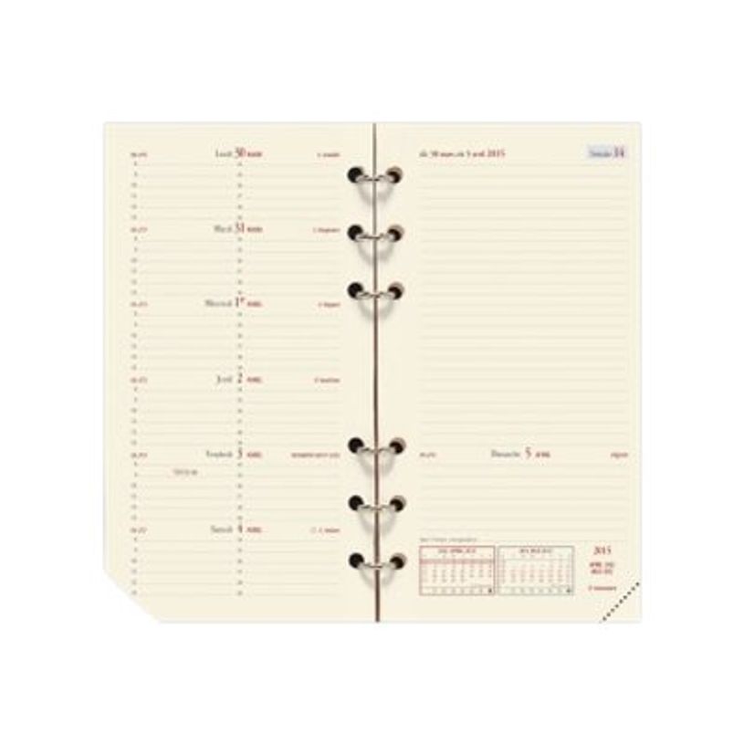 3371010161270-Quo Vadis - Recharge Organiseur - 2027 - Timer 17 Pocket - Semainier Planning - Français - 13 mois de déce-P_670008_3-1