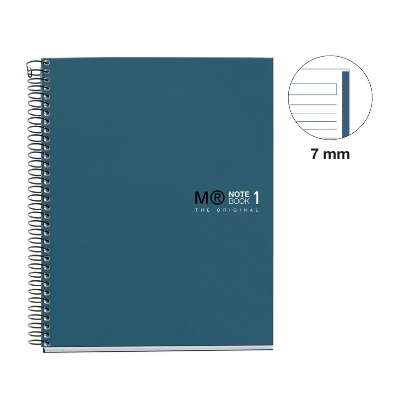 8422593499931-Notebook The Original, Couverture rigide, A5, lignes horizontales, 80 feuilles de 1 couleur, Miquelrius--2