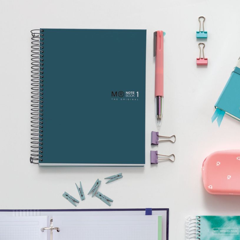 8422593499931-Notebook The Original, Couverture rigide, A5, lignes horizontales, 80 feuilles de 1 couleur, Miquelrius--3