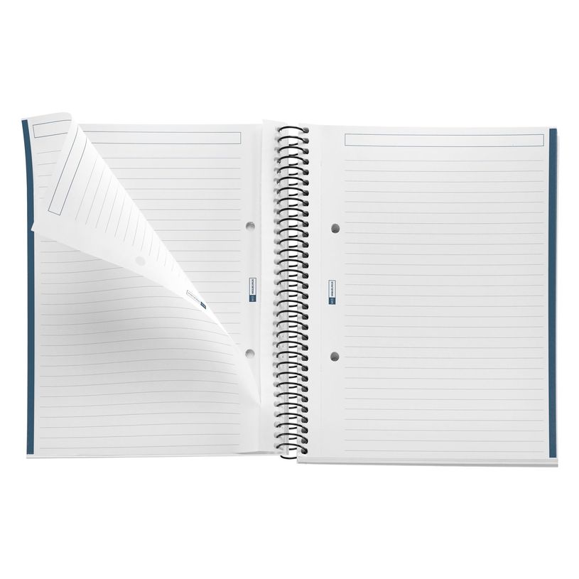 8422593499931-Notebook The Original, Couverture rigide, A5, lignes horizontales, 80 feuilles de 1 couleur, Miquelrius--1