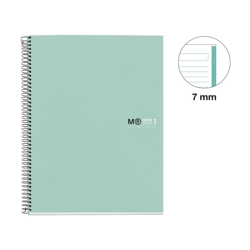 8422593499672-Notebook The Original, Couverture rigide, A4, lignes horizontales, 80 feuilles de 1 couleur, Miquelrius--1