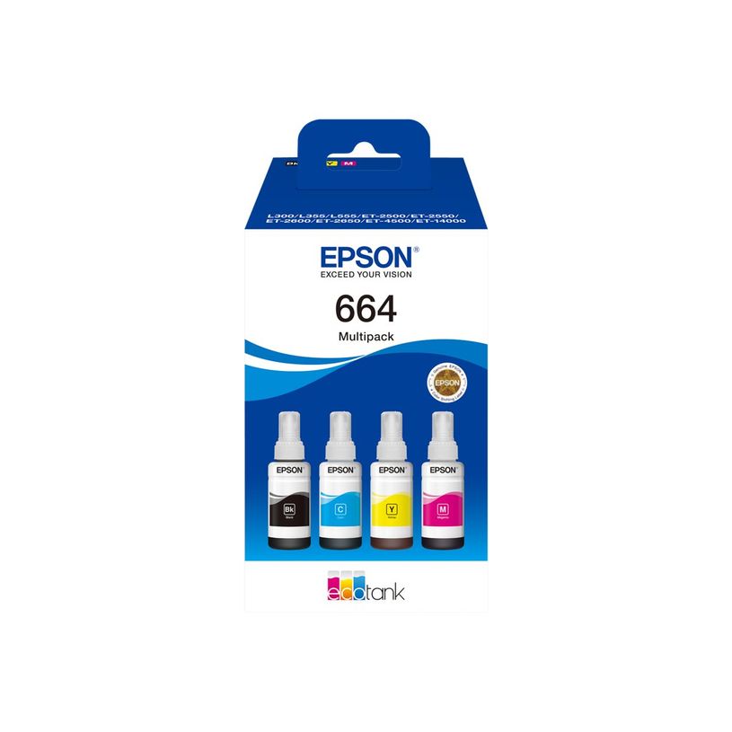 8715946685205-Epson EcoTank 664 - pack de 4 - noir, jaune, cyan, magenta - réservoir d'encre original-P_671991_1-0