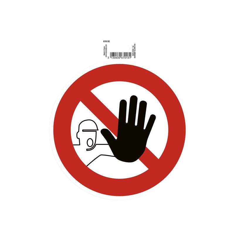 3130630670131-Exacompta - Pictogramme - accès interdit - 200 x 200 mm - rouge-P_672308_5-0