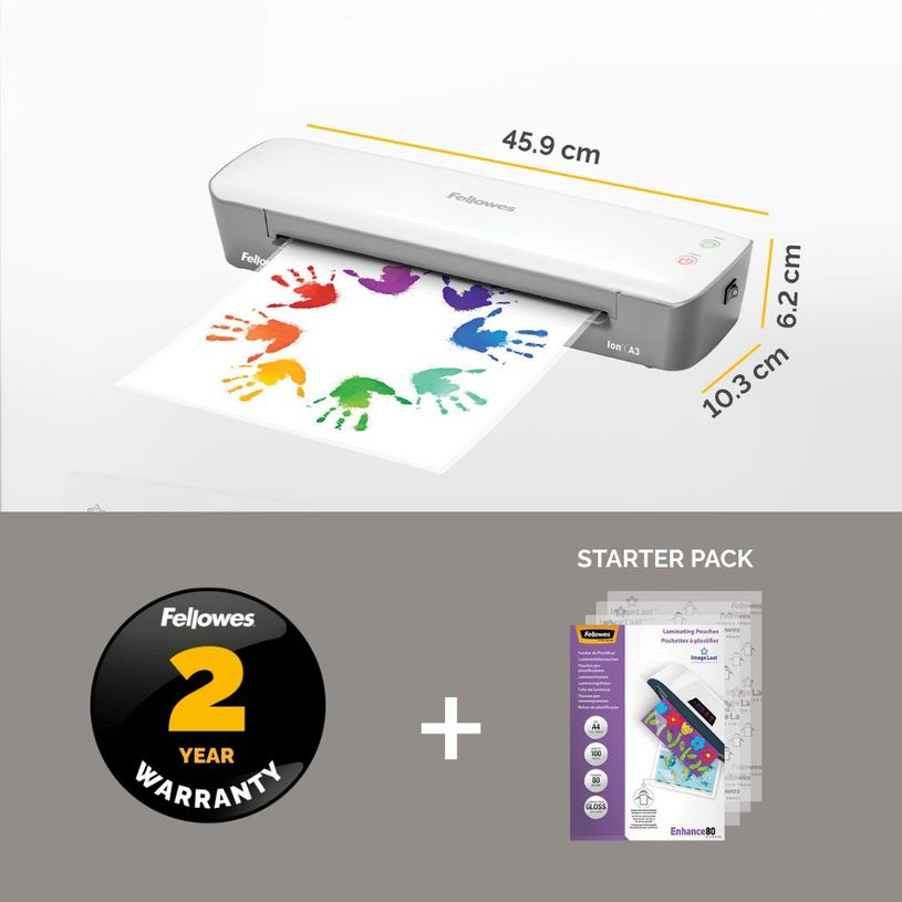 0043859752836-Fellowes Ion A3 - Plastifieuse A3 - jusqu'à 125 microns--2