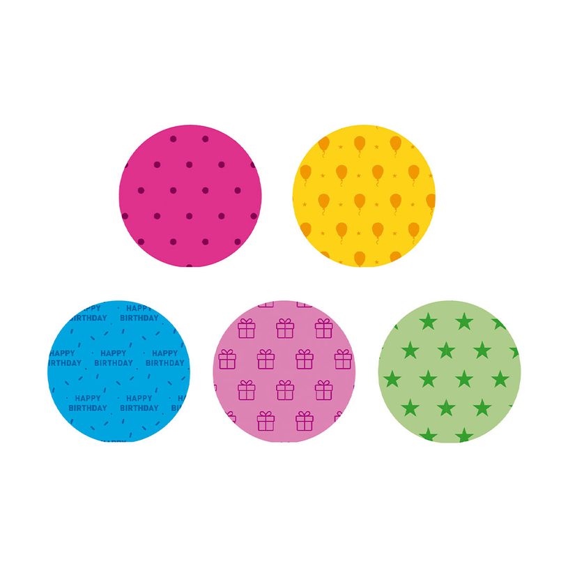 8410782189114-APLI kids Kraft Fun - Emballage cadeau - 70 cm x 2 m - 60 g/m² - variée - papier - 55 rouleau(x)--0