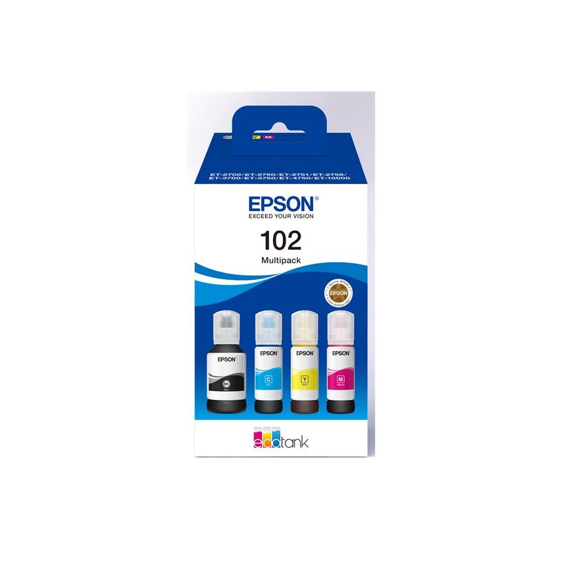 8715946684895-Epson EcoTank 102 - pack de 4 - noir, jaune, cyan, magenta - réservoir d'encre original-P_675107_4-6
