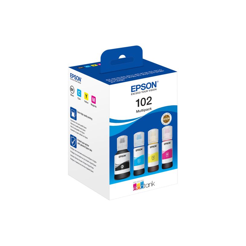 8715946684895-Epson EcoTank 102 - pack de 4 - noir, jaune, cyan, magenta - réservoir d'encre original-P_675107_7-7