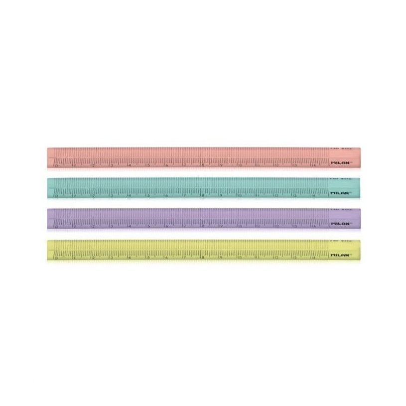 8411574093015-MILAN New Look - Règle - triangulaire - 15 cm - jaune, vert, orange, lilas - plastique (pack-P_676438_3-0