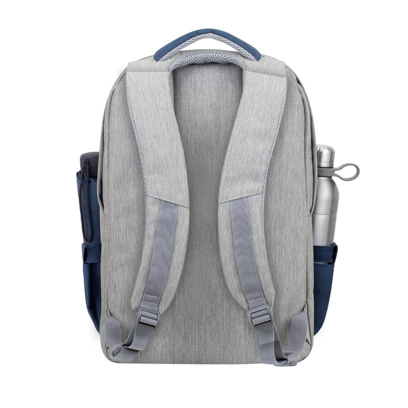 4260403578308-RIVACASE Prater - Sac à dos connecté pour ordinateur portable 17,3" - gris/bleu nuit-P_678843_19-18