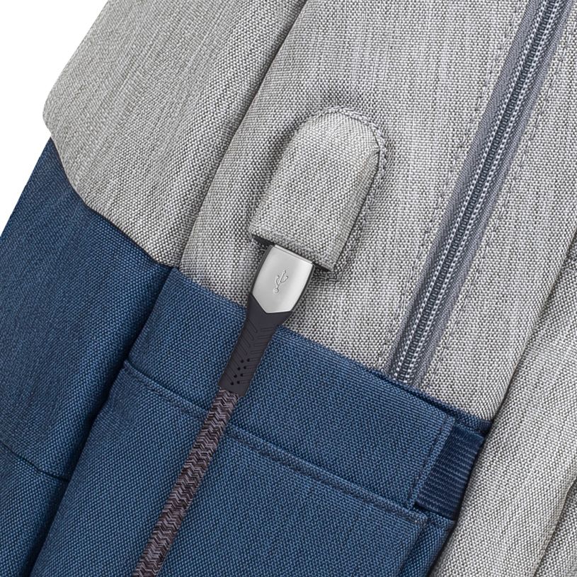 4260403578308-RIVACASE Prater - Sac à dos connecté pour ordinateur portable 17,3" - gris/bleu nuit-P_678843_20-19