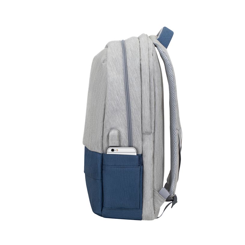 4260403578308-RIVACASE Prater - Sac à dos connecté pour ordinateur portable 17,3" - gris/bleu nuit-P_678843_4-3