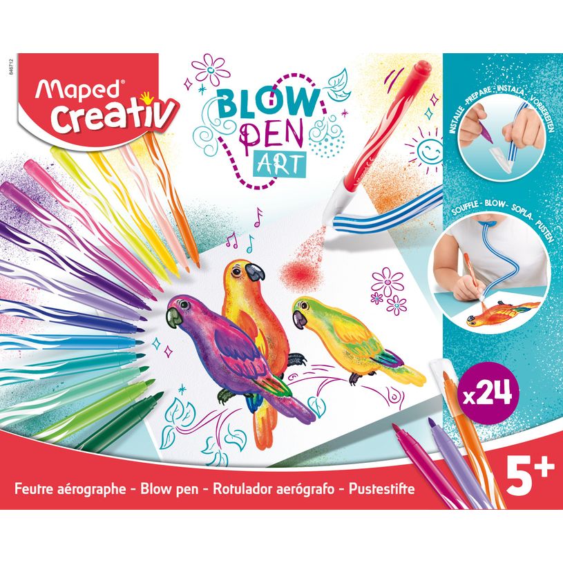 3154148467120-MAPED CREATIV - BLOWPEN ART - Boite de 24 couleurs--0