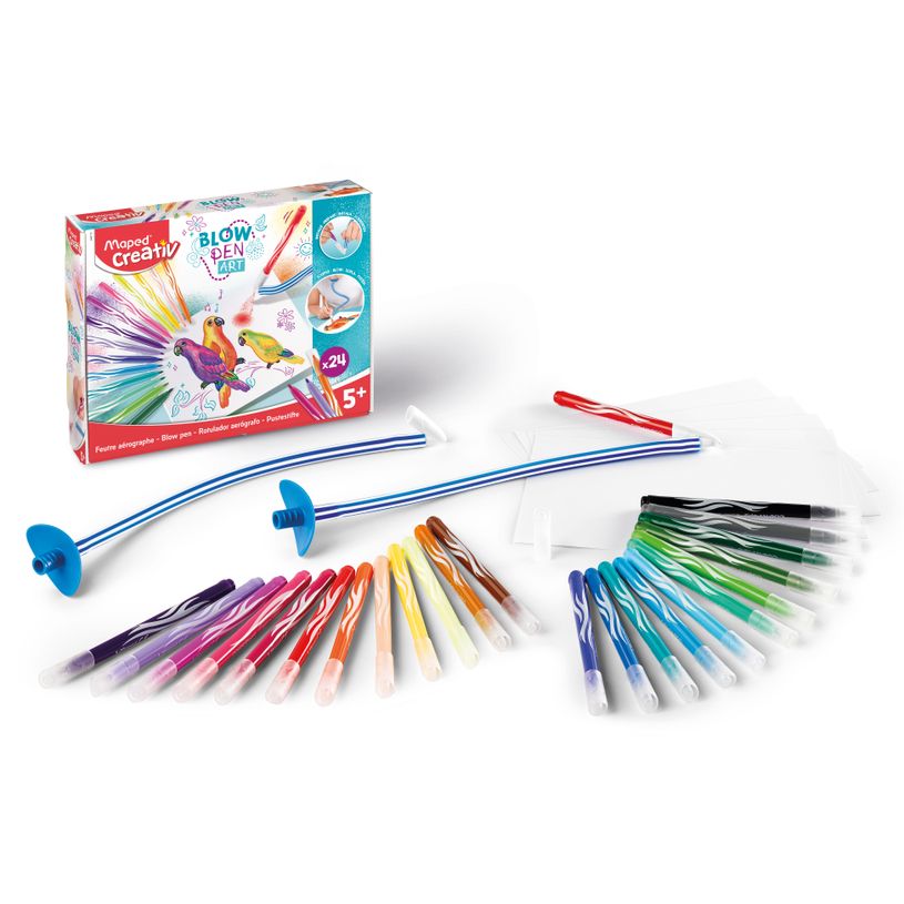 3154148467120-MAPED CREATIV - BLOWPEN ART - Boite de 24 couleurs--1