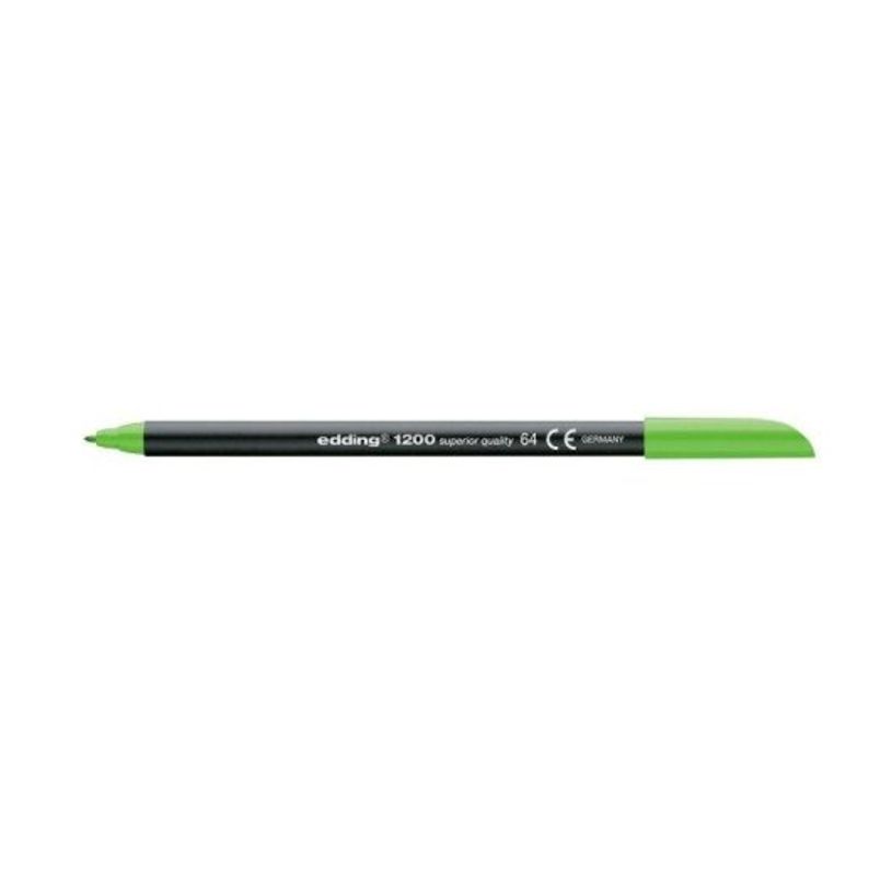 4004764033317-edding 1200 - Rotulador de punta de fibra - verde claro - tinta al agua - 0.5-1 mm--1