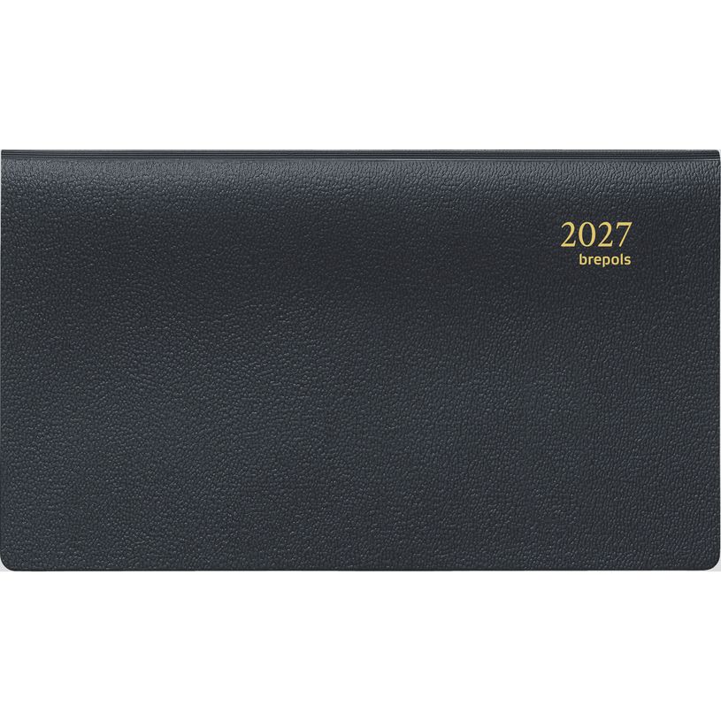 2012349430903-Agenda de poche spiralé Accent Genova - 1 semaine sur 2 pages à l'horizontal - 8,9 x 16 cm - Brepols--0