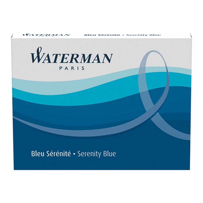 3501170713020-Waterman - 8 cartouches d'encre longues pour stylo plume - bleu-P_713020_2-3