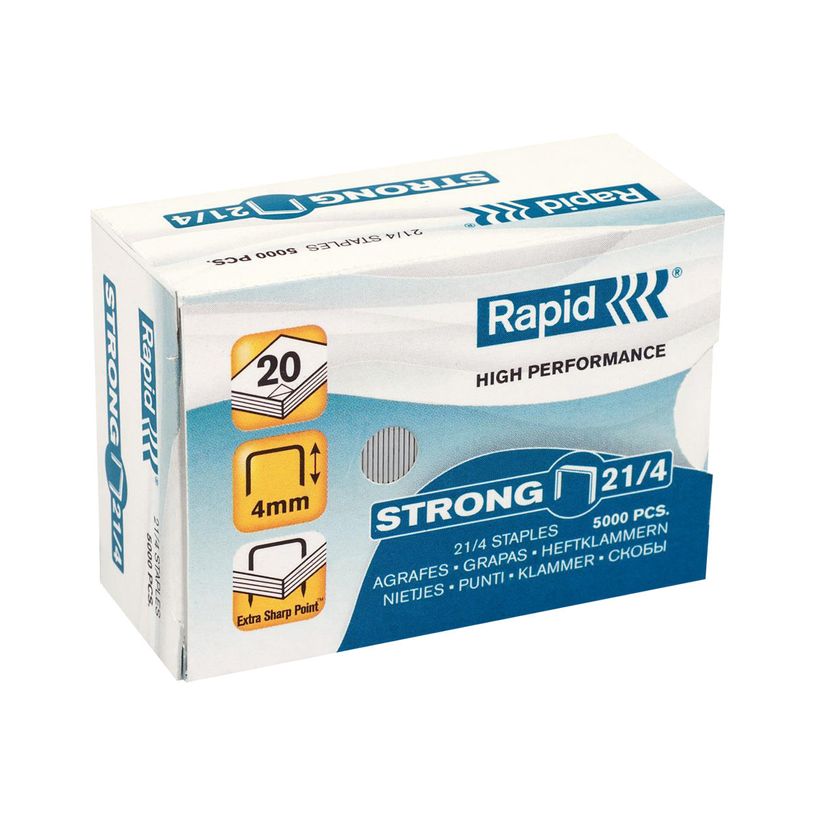 7313468674007-Rapid - Boîte de 5000 Agrafes Strong 21/4 - jusqu'à 15 feuilles - acier galvanisé-P_7321040_2-1