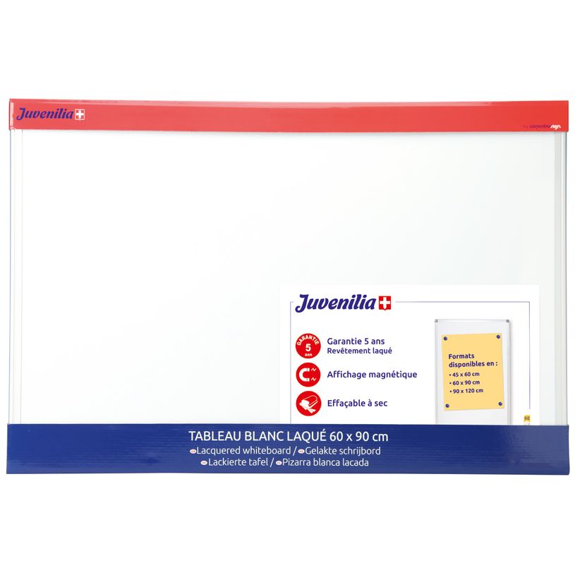 3219913330020-Juvénilia - Tableau blanc laqué 45 x 60 cm - magnétique-P_7333002_2-1