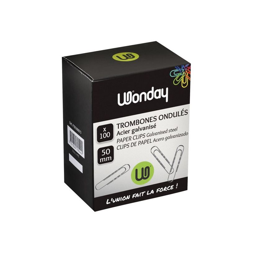 3457707435029-Wonday - 100 Trombones ondulés - 50 mm - galvanisé-P_743502_2-1