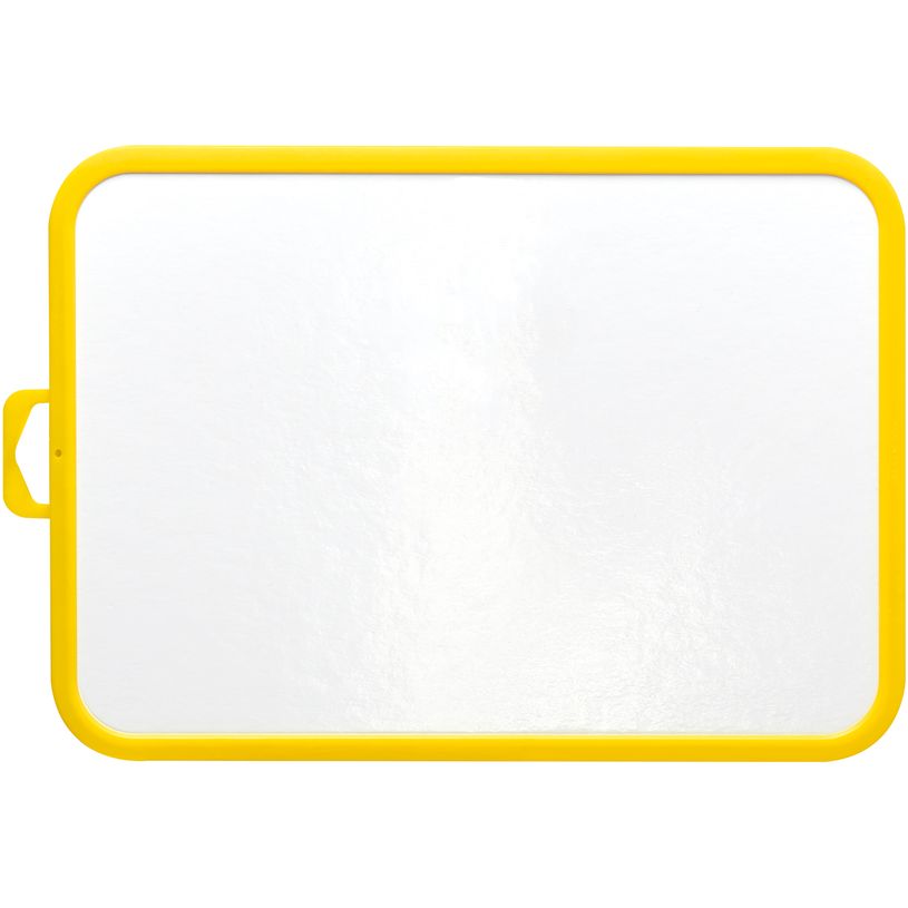 3086120002107-BIC - Ardoise Velleda blanche - 19 x 26 cm - double face grands carreaux (seyes) - cadre jaun-P_746210_2-1